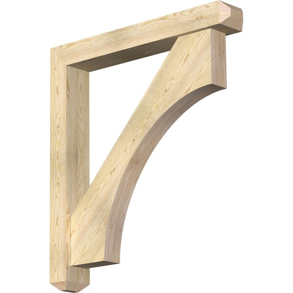 Ekena Millwork Westlake Craftsman Rough Sawn Bracket w/ Offset Brace, Douglas Fir, 6"W x 40"D x 44"H BKT0604X40X44WTL04RDF - main